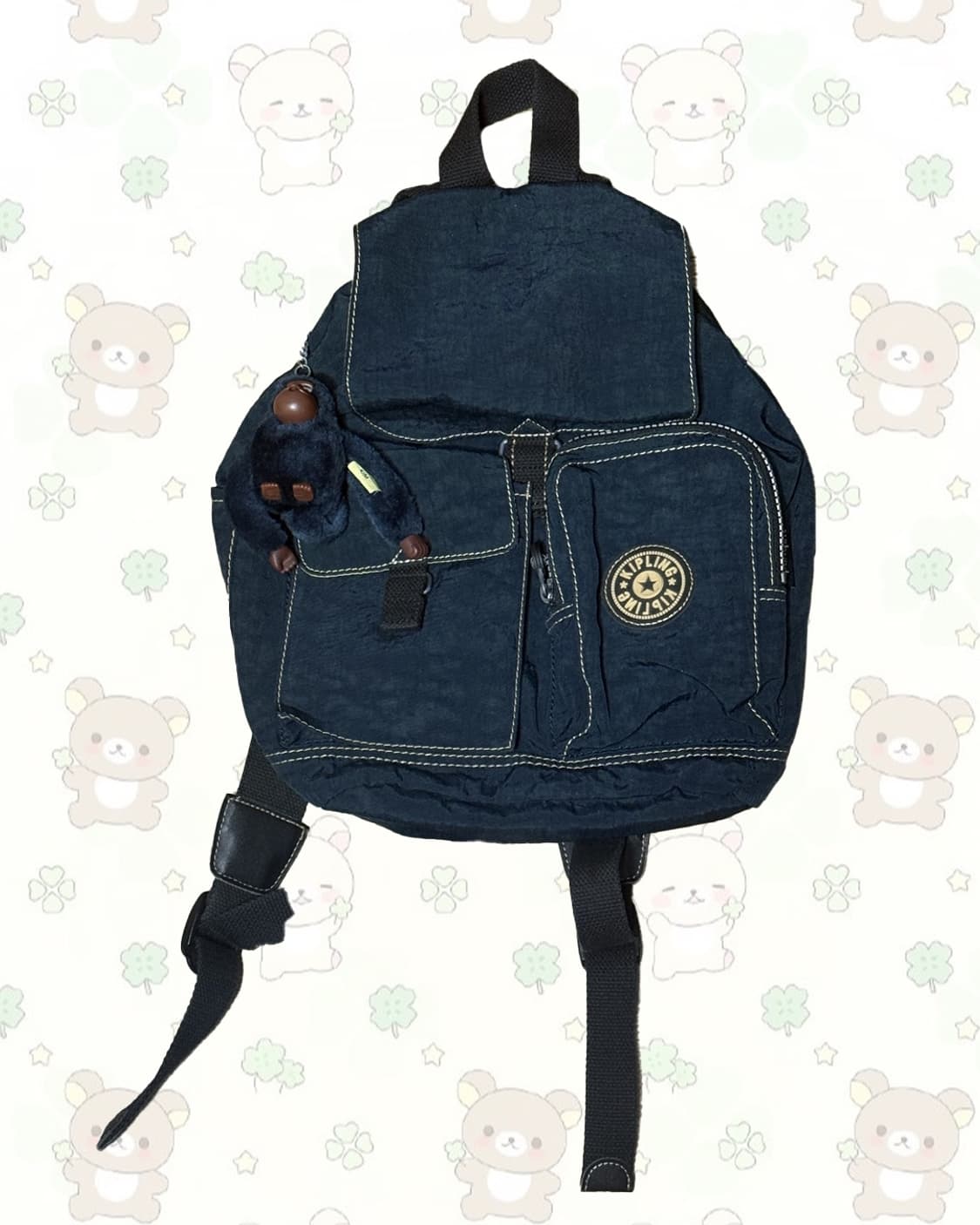 키플링 네이비 복조리 백팩 상품이미지1