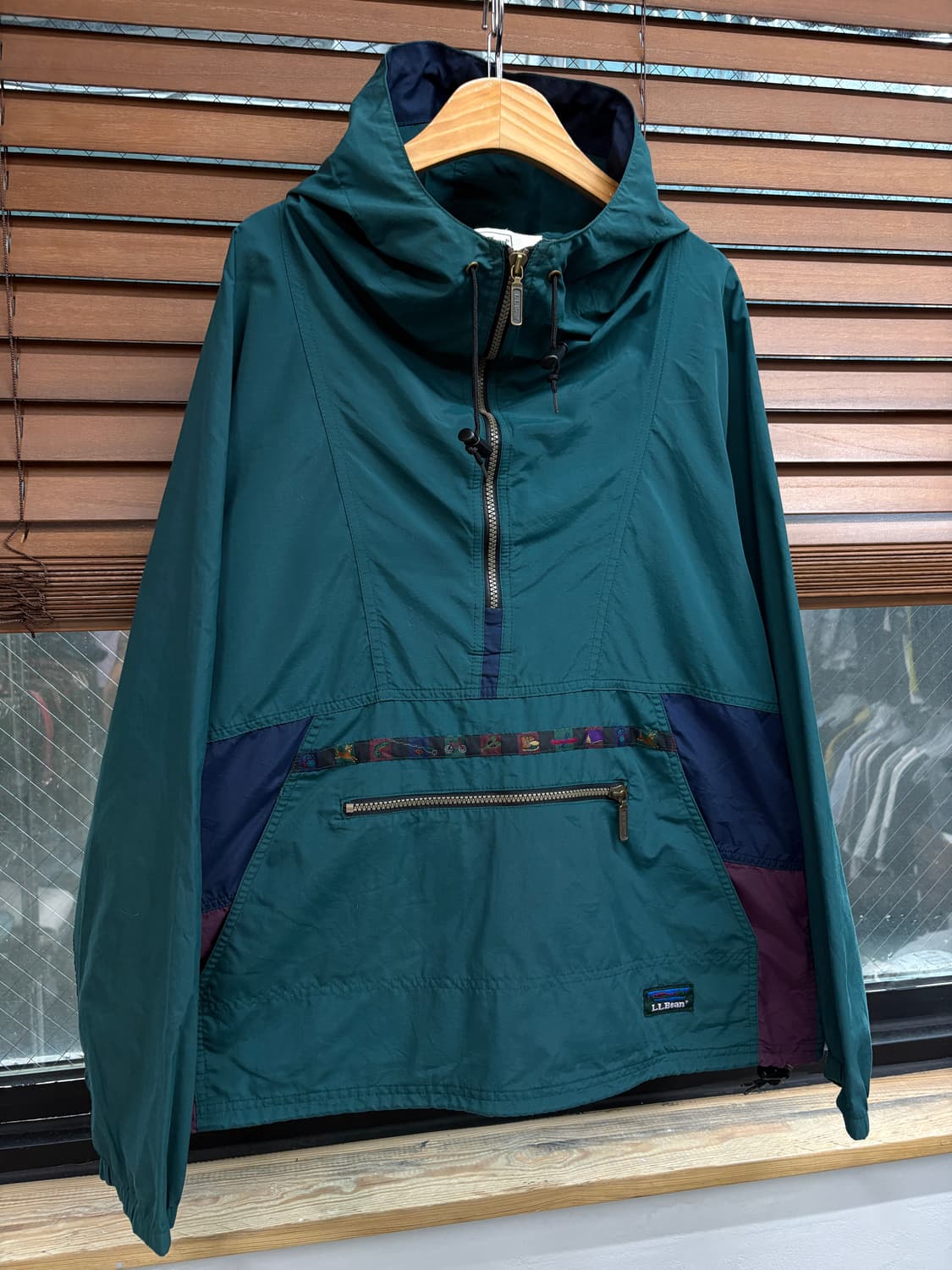 90s 블록코어 L.L.Bean 엘엘빈 빈티지 트롤리안 아노락 자켓 상품이미지6