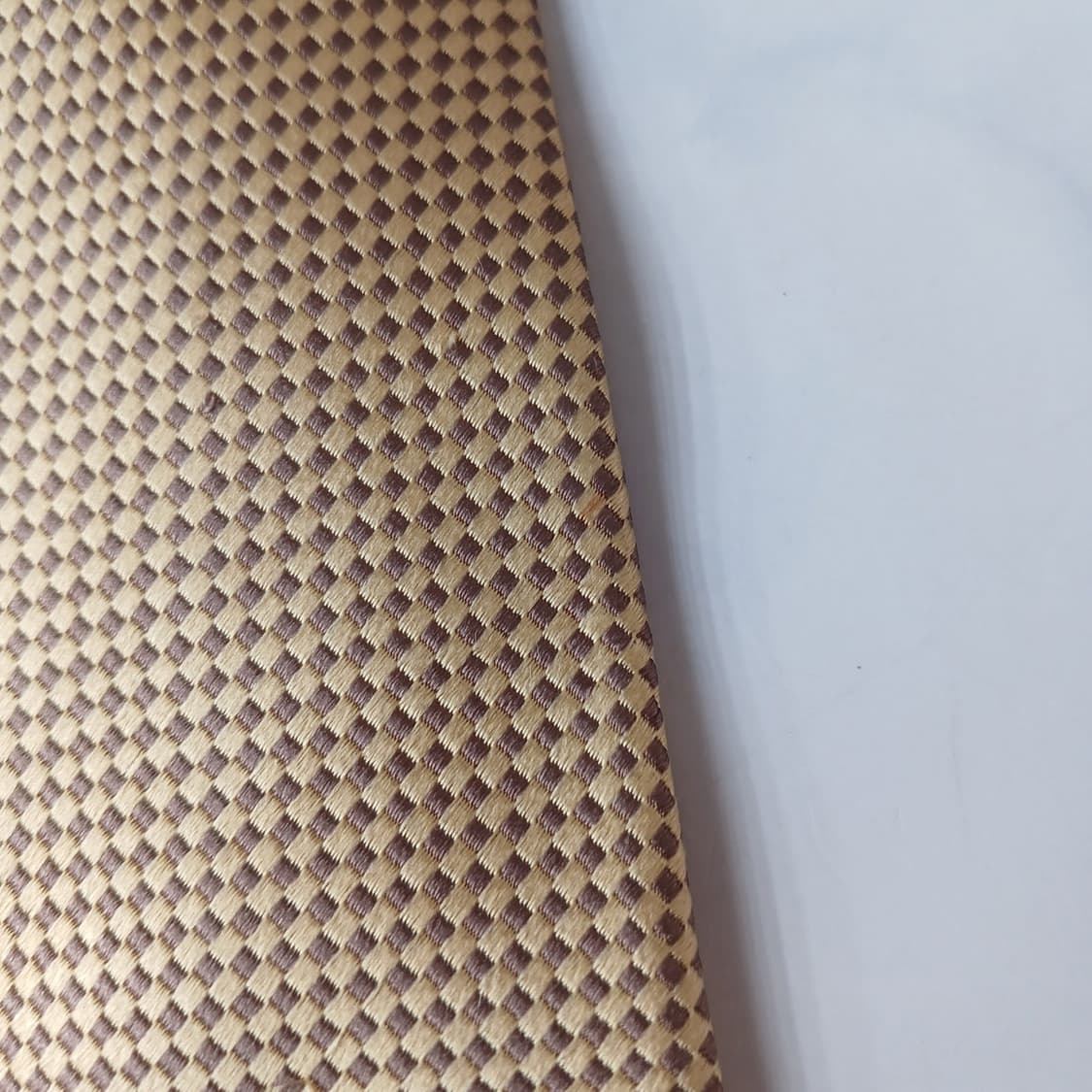 지오지아 실크 골드 마이크로 패턴 넥타이 8.4cm A등급 A19839 상품이미지8