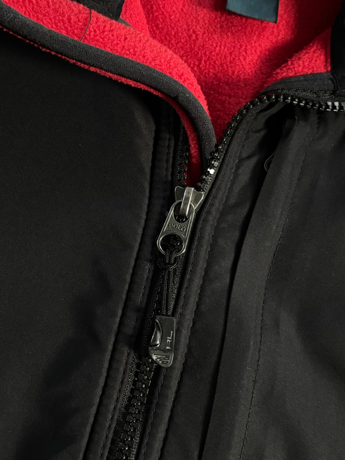 Polo 폴로 랄프로렌 레드/블랙 배색 데날리 플리스 자켓 상품이미지7