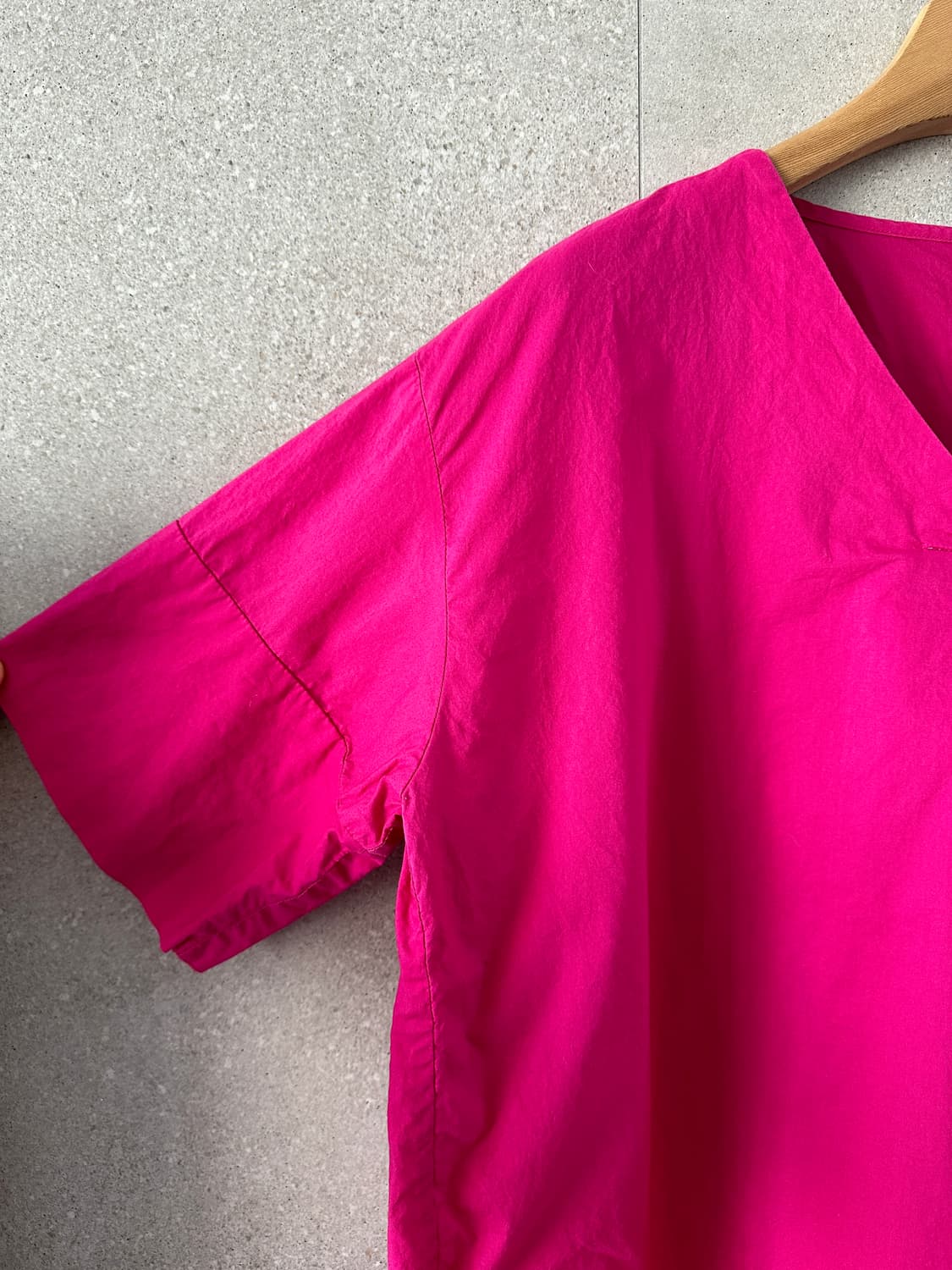 바스락 자주색 브이넥 오버핏 77가능 상품이미지3