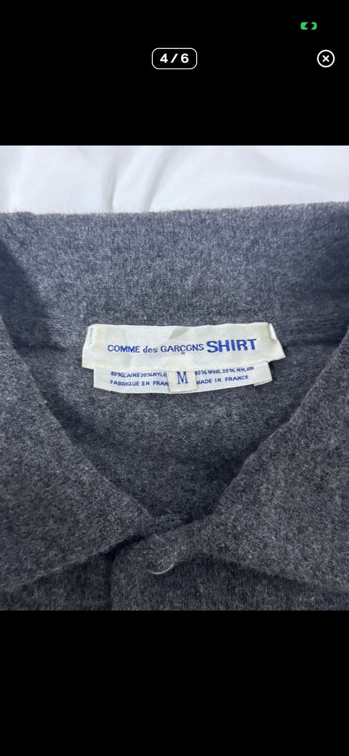 꼼데가르송 셔츠 램스울 니트 폴로셔츠 상품이미지4