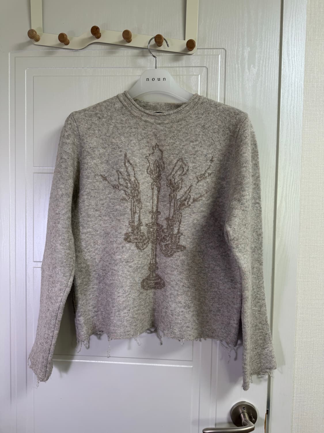 나이스고스트클럽 크롭 캔들 니트 S 상품이미지2