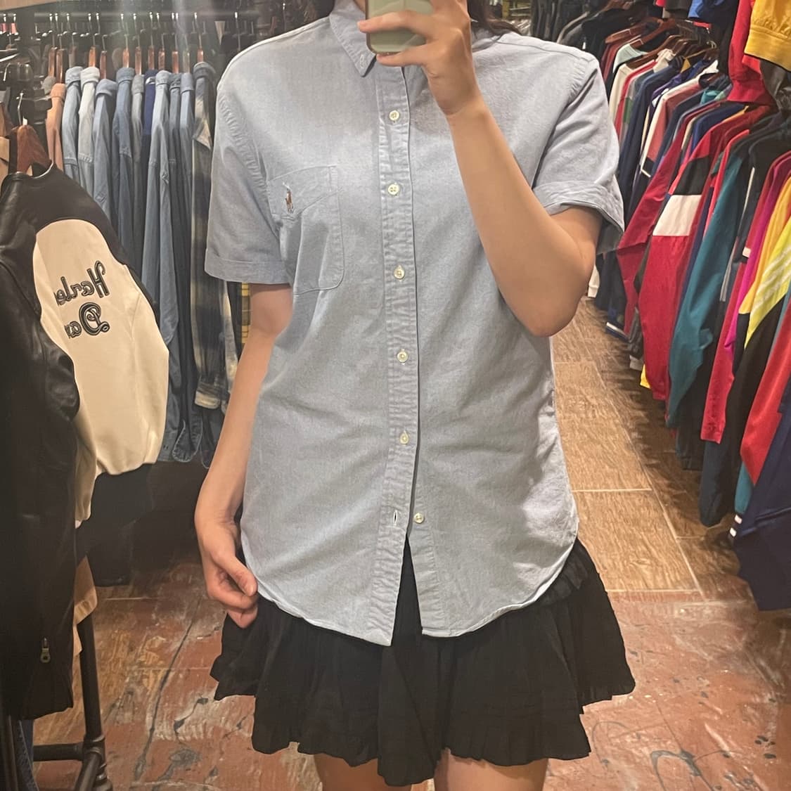[HI] 폴로 반팔셔츠 스카이블루 상품이미지1
