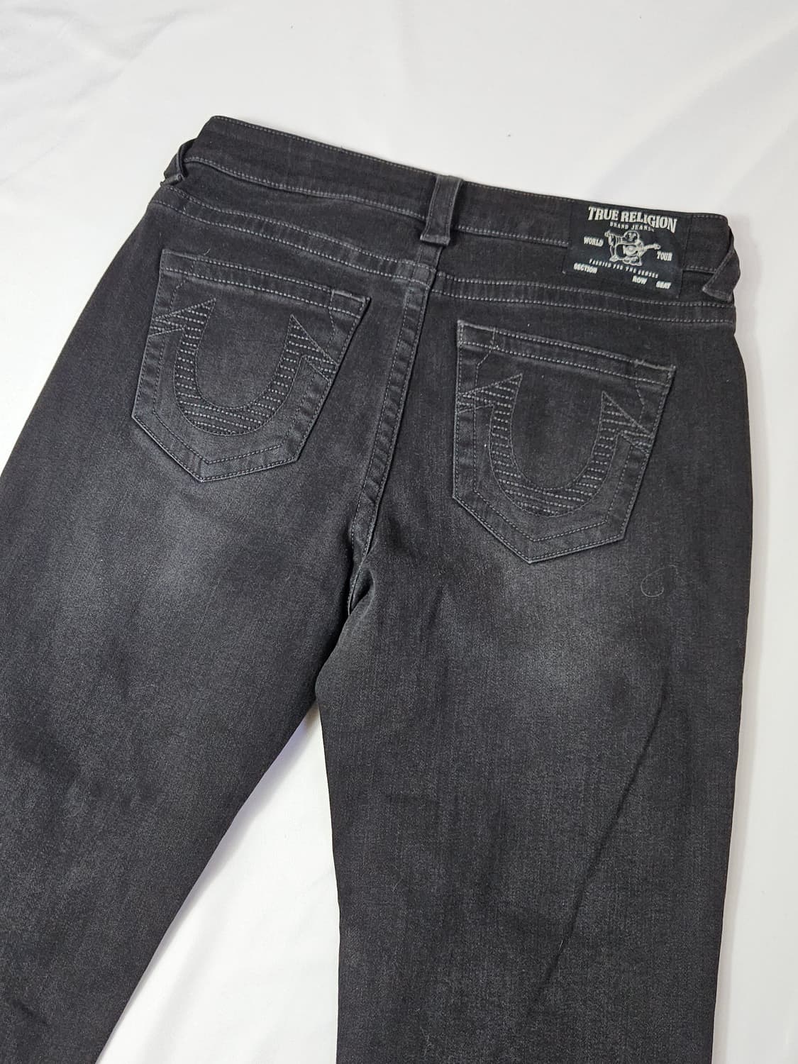 트루릴리전 블랙패치 데님팬츠 흑청 진 34 (거의 새상품) 상품이미지2