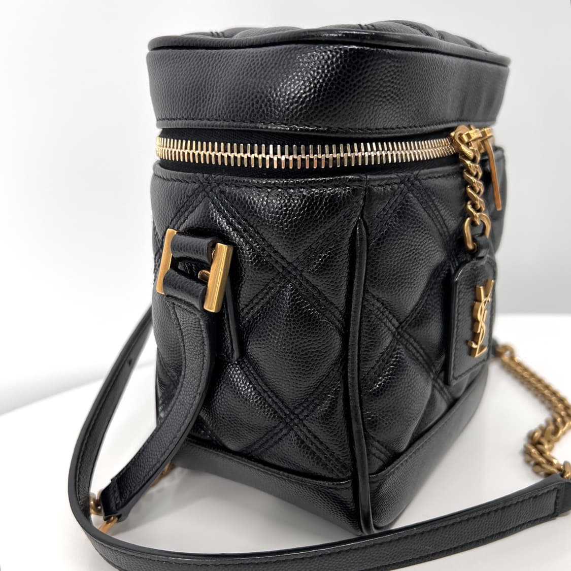 [감정완료] 생로랑 퀼팅 베니티 크로스백 & 숄더백 블랙 (748849) 상품이미지8