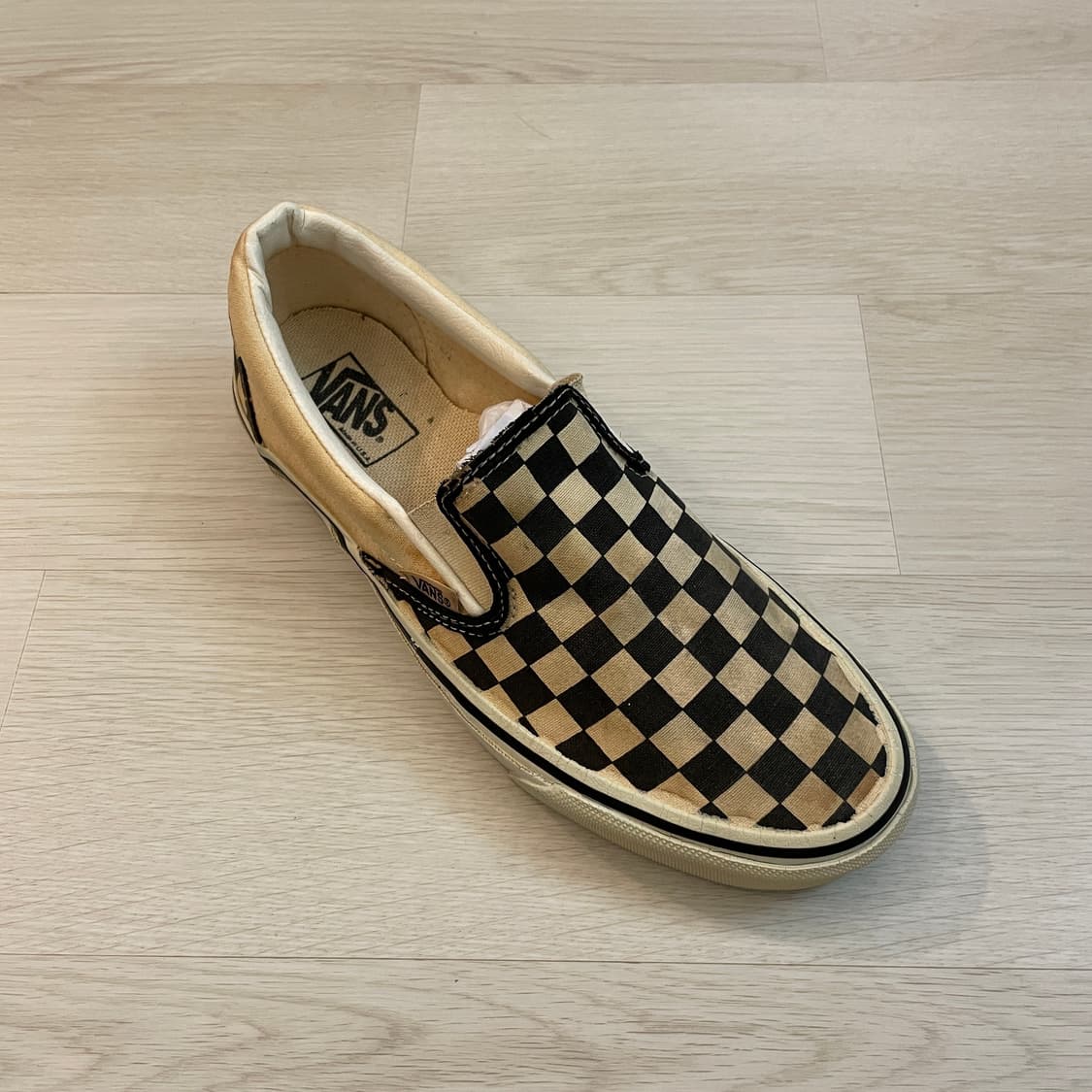 90s Vans 반스 체커보드 슬립온 데드스탁 상품이미지4
