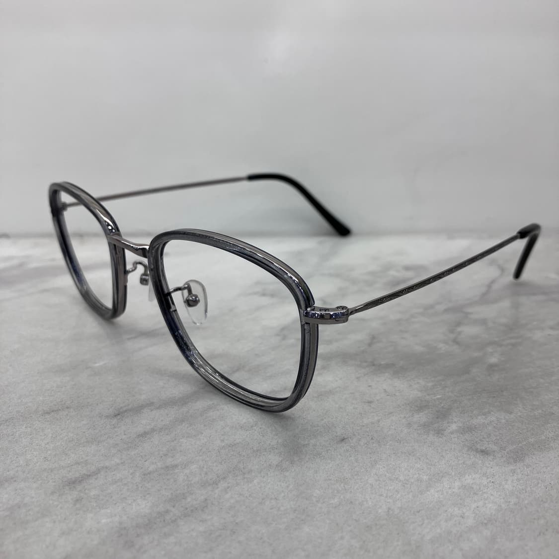 C57 PBL 그레이 실버 솔텍스 웰링턴 메탈테 안경 상품이미지7