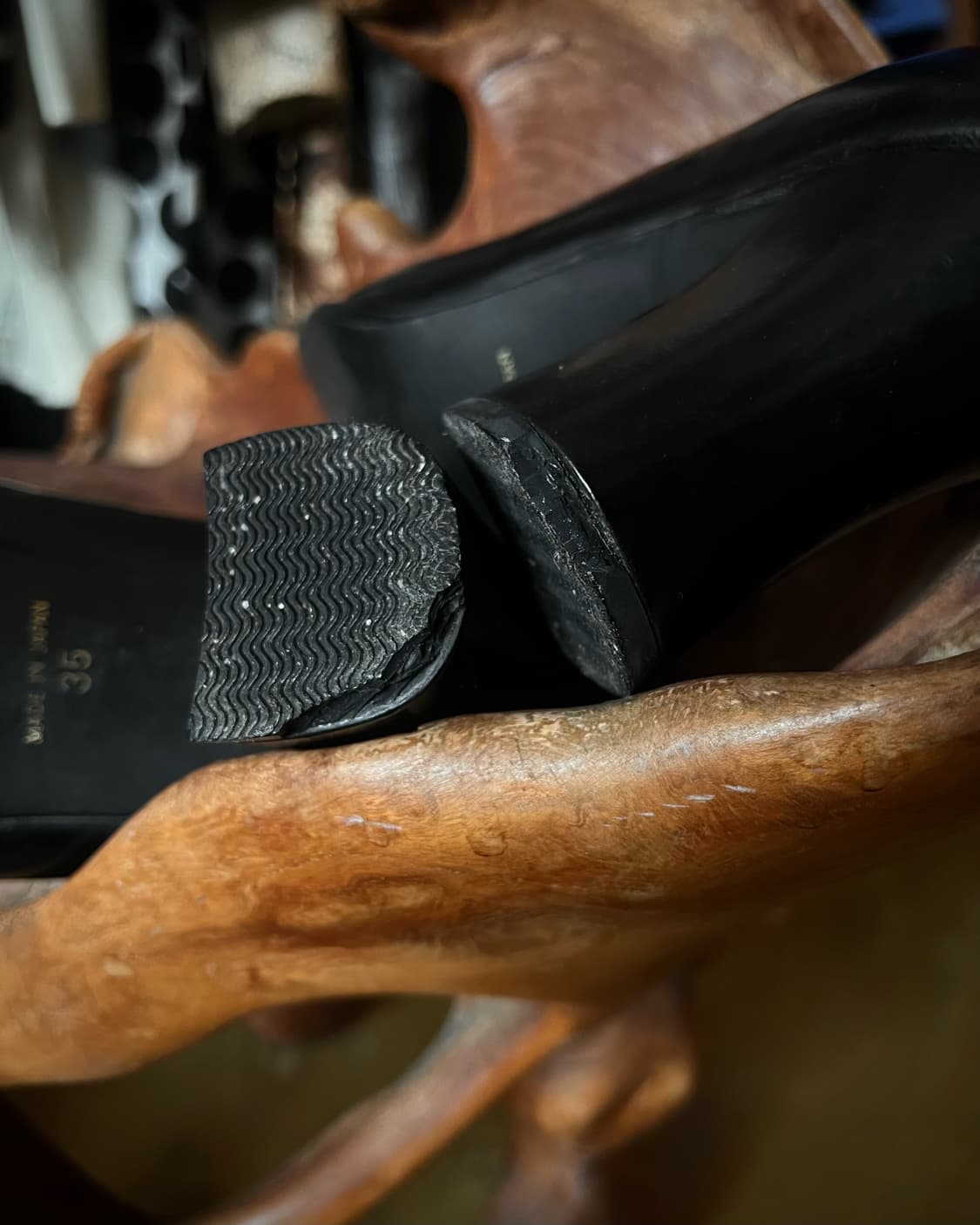 1990s SONIA RYKIEL Old Square Toe Pumps  상품이미지6