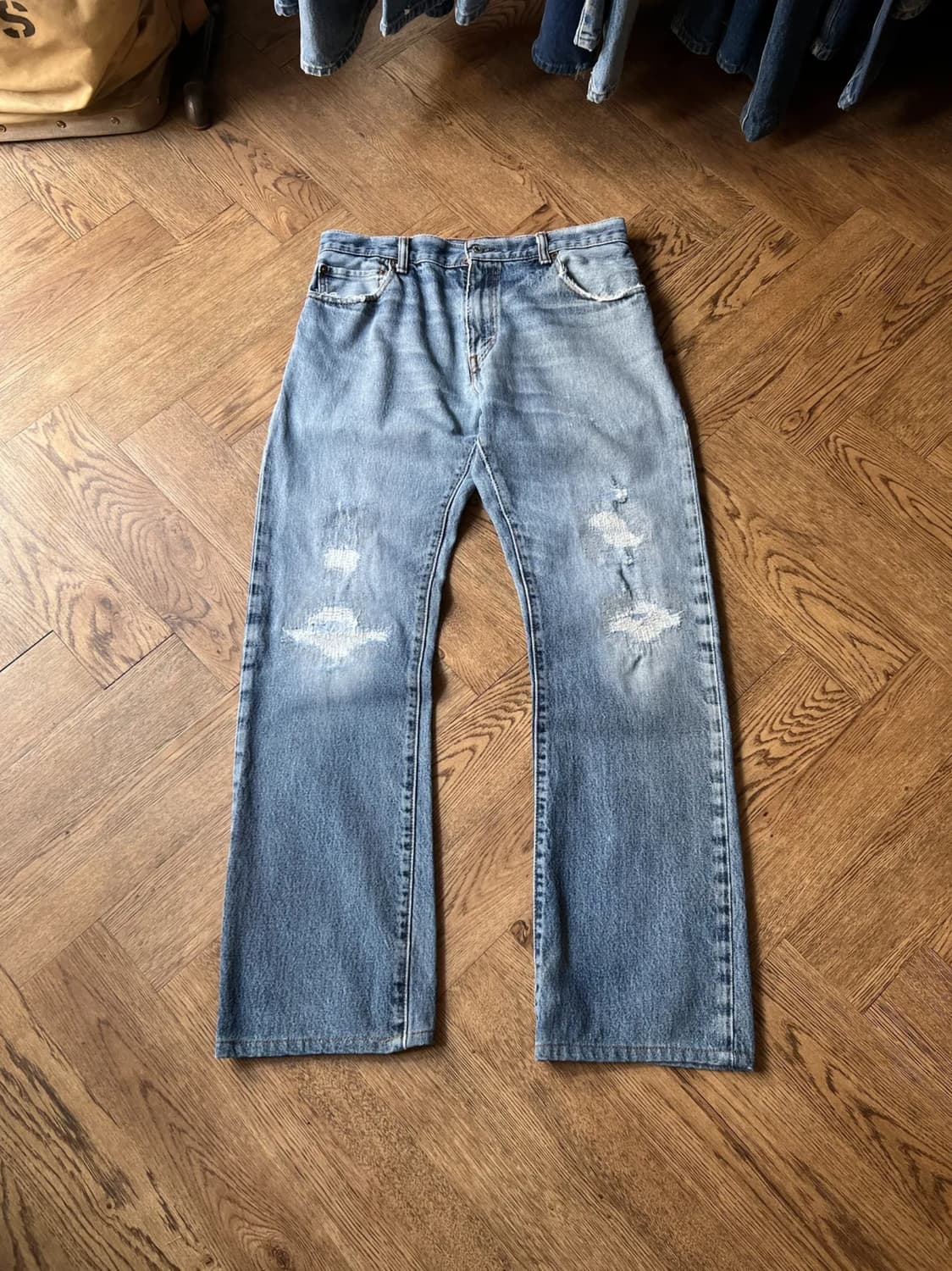 [33]리바이스 517 데미지 리워크 플레어진  F23 상품이미지1