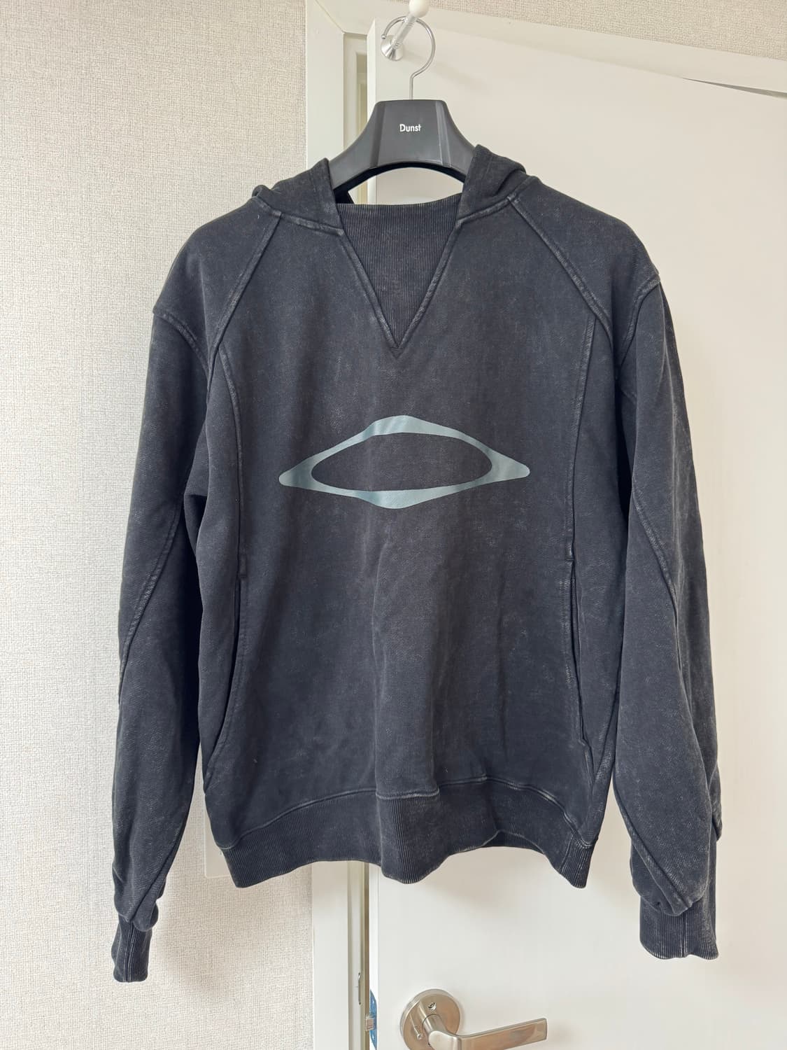 미스치프 블리치드 풀오버 후드 워시드 블랙 M 상품이미지2