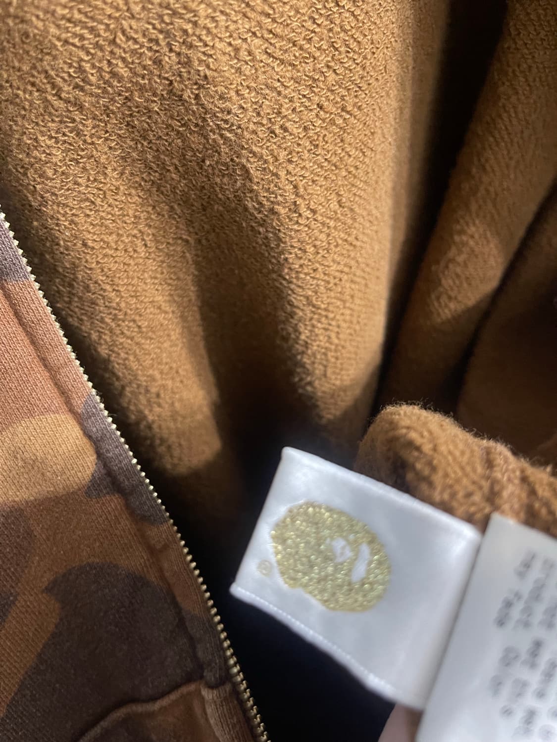 베이프 투웨이 베스트 조끼 후드집업 L 갈계 황계 상품이미지9