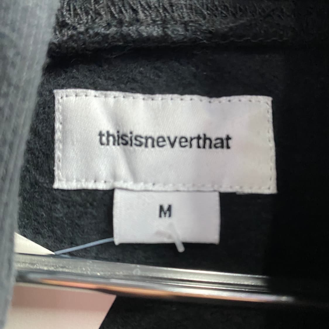 디스이즈네버댓 빅로고 블랙 후드티 B4080 상품이미지4