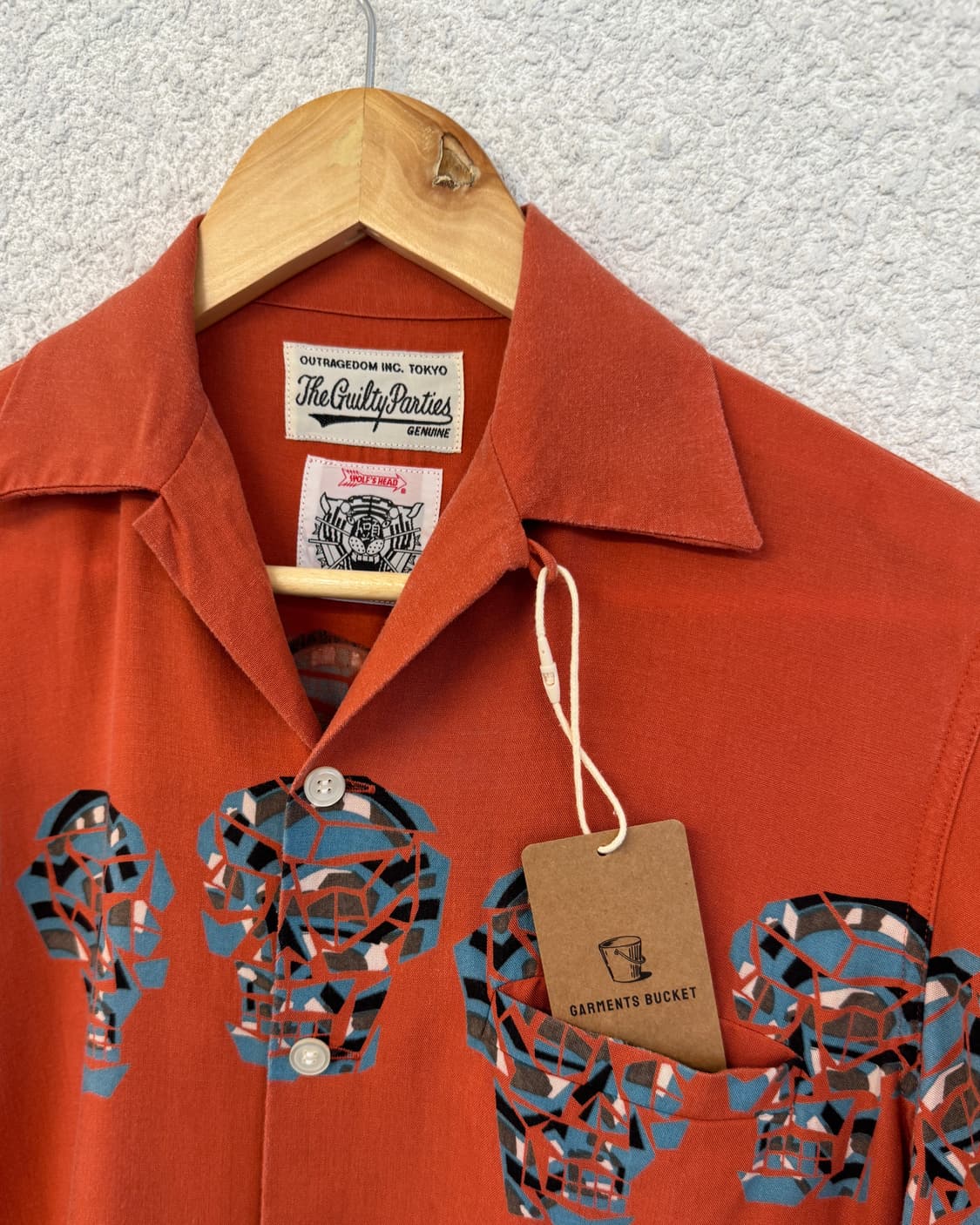 와코마리아 울프스헤드 협업 레이온 셔츠 상품이미지3