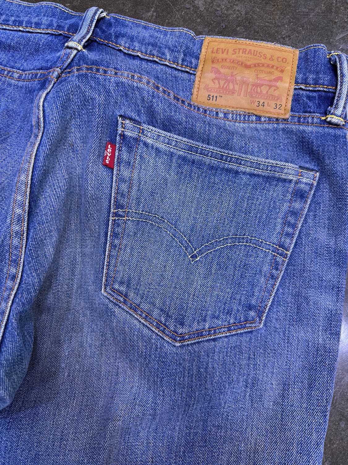 리바이스 511 화이트 오크 콘밀 슬림핏 데님팬츠 청바지 34 상품이미지6