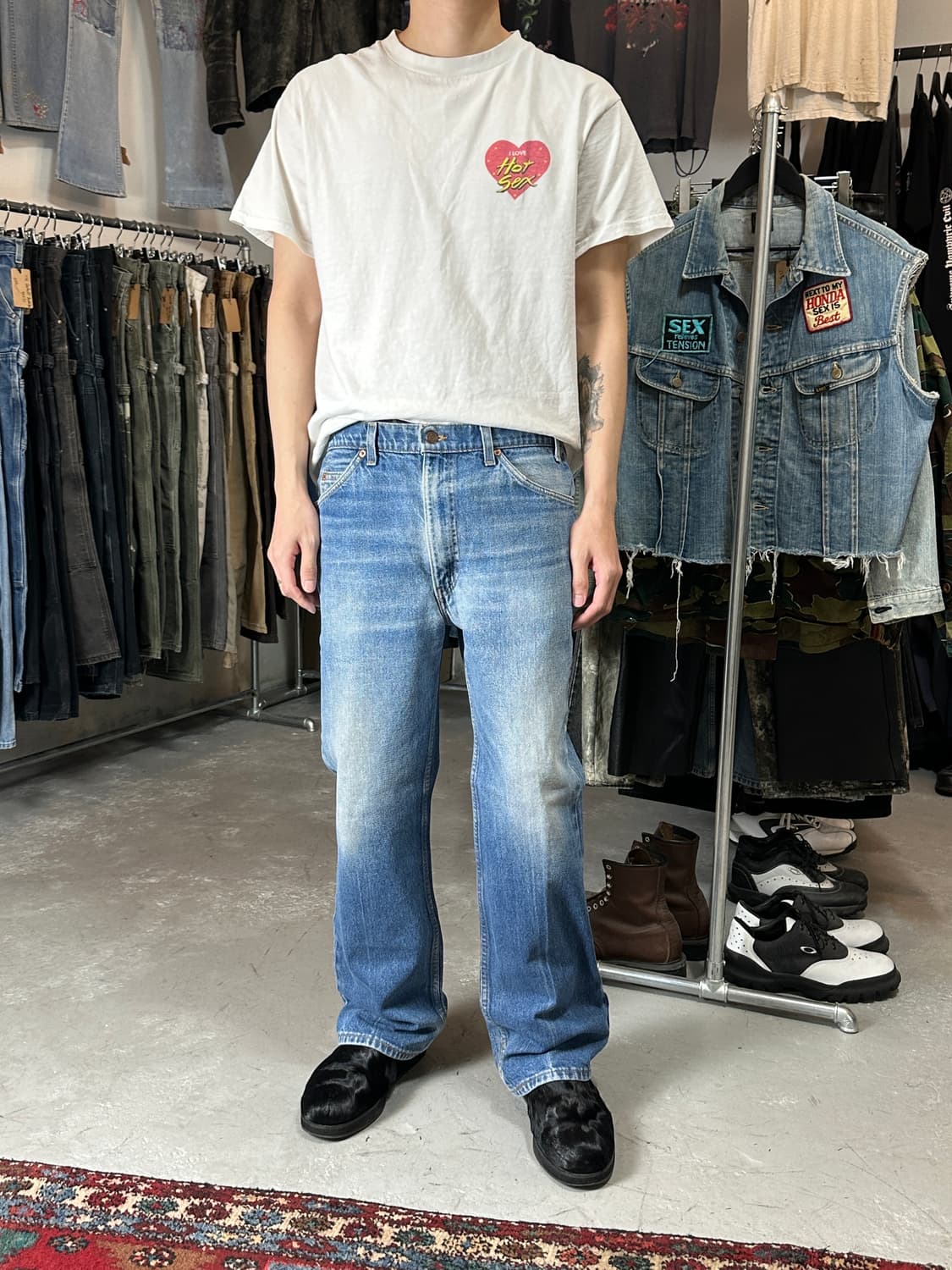 90's USA Made 빈티지 리바이스 517 오렌지탭 부츠컷 상품이미지2