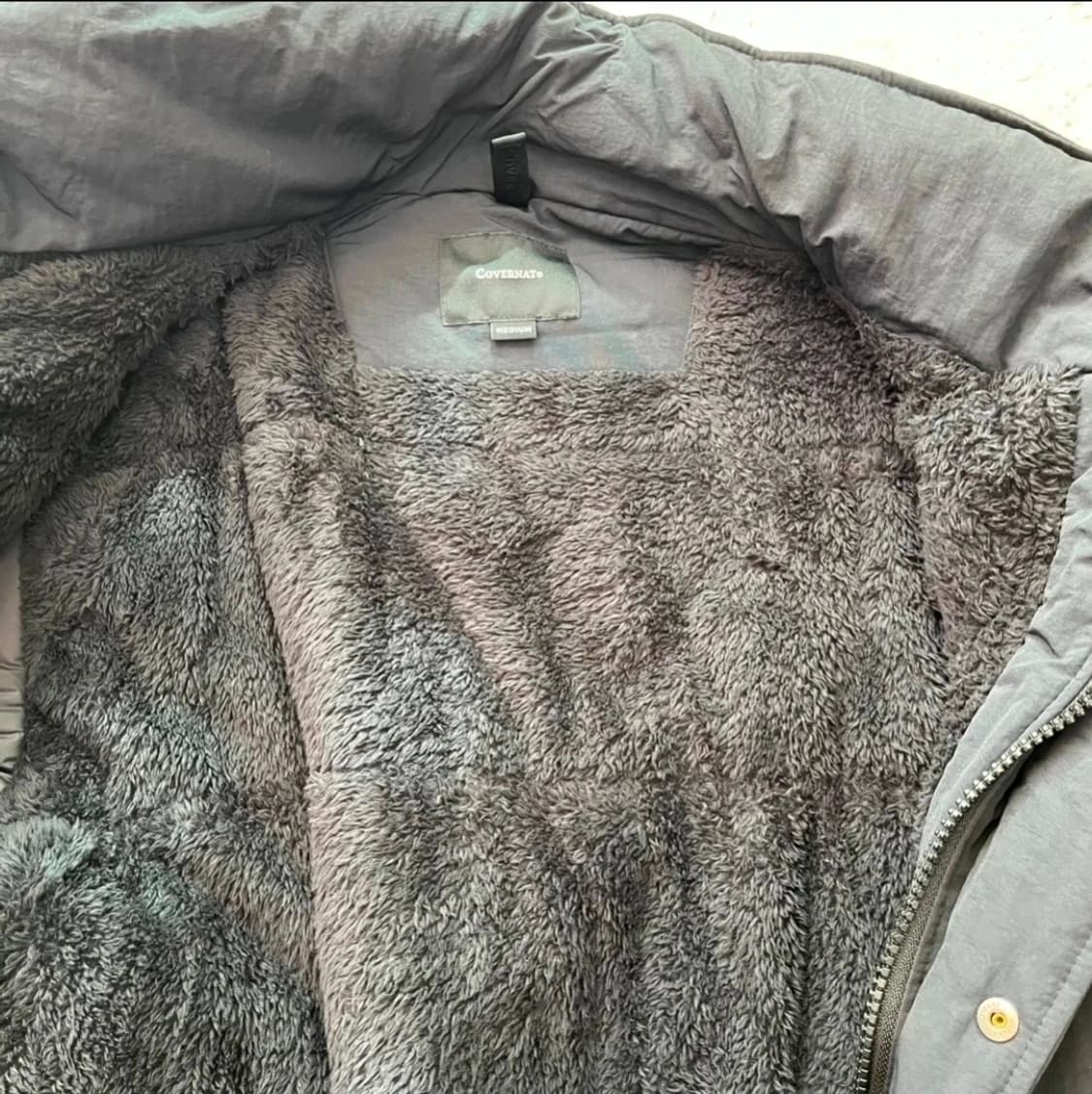 커버낫 롱패딩 M 블랙 그레이 일괄(택포) 상품이미지7