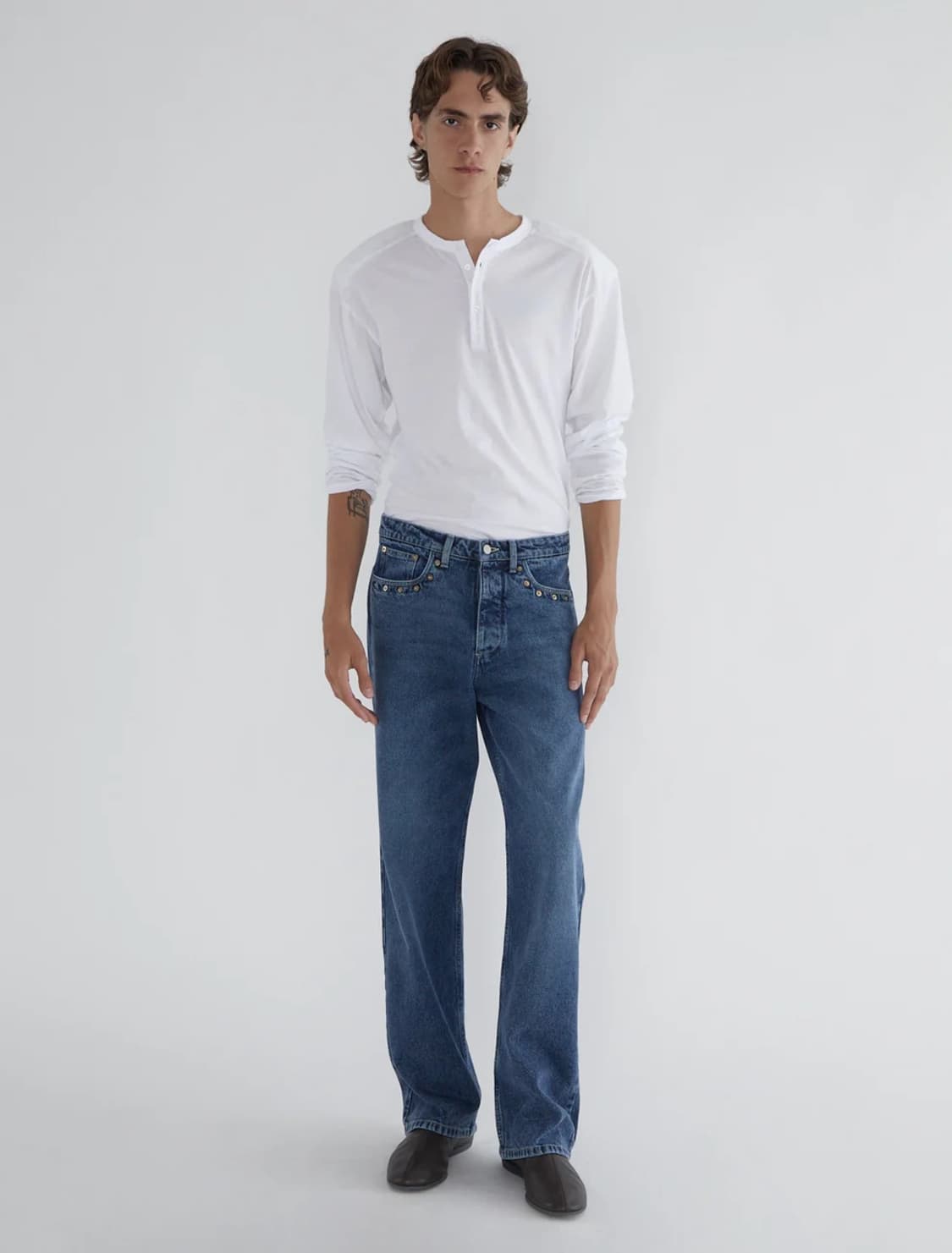 [S,M]팔로마울 Ryno B 롱 슬리브리스 탑/화이트 상품이미지5