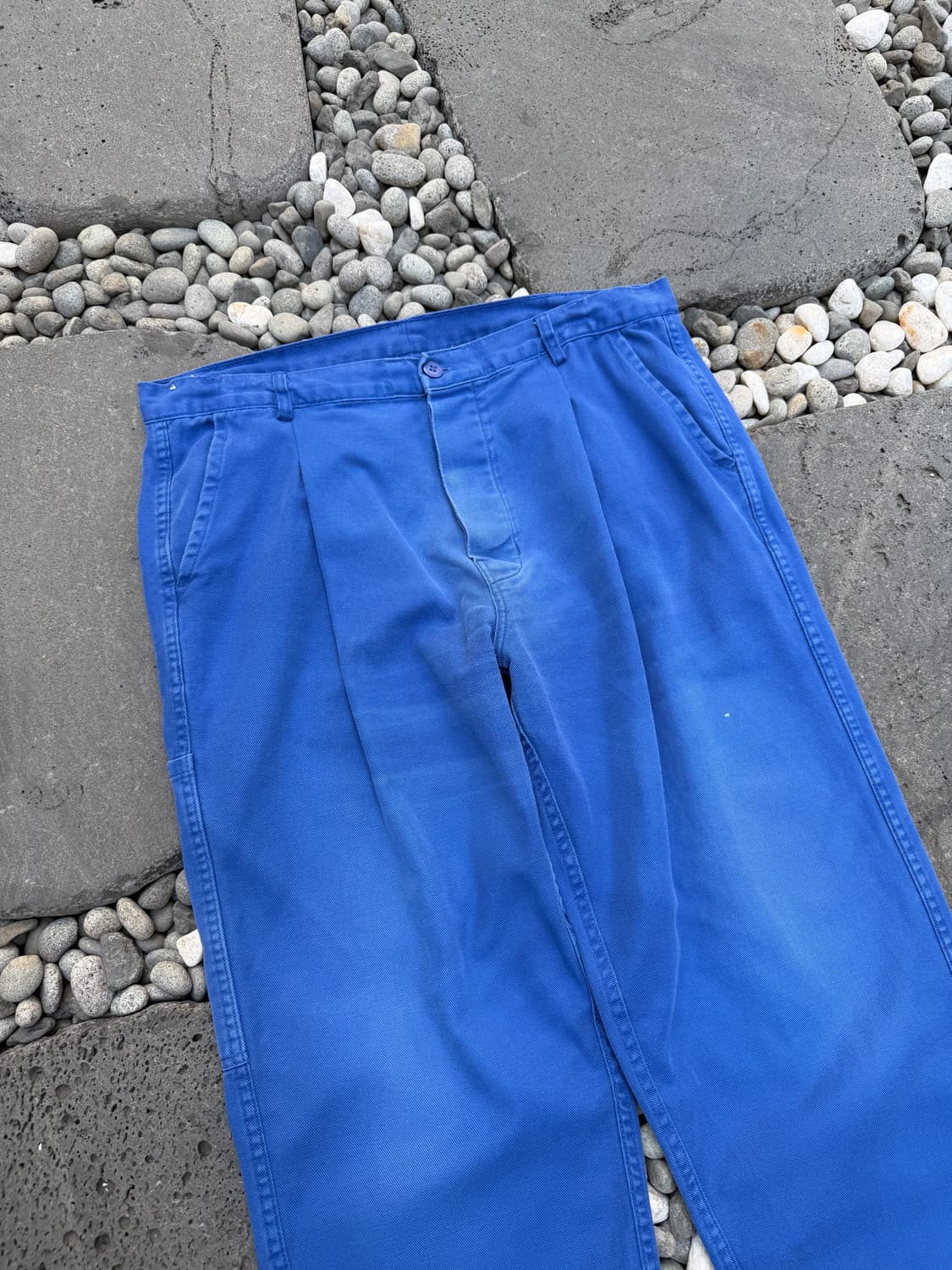 FADED WASHED BLUE FRENCH WIDE 프렌치워크팬츠 상품이미지6