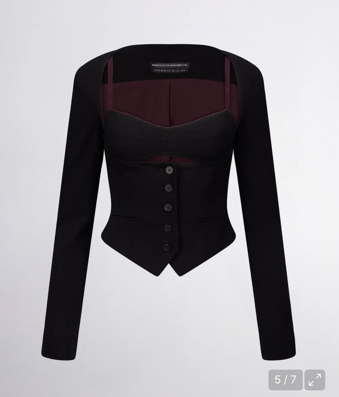 Bodices Two Piece Wool Blazer Black 상품이미지2