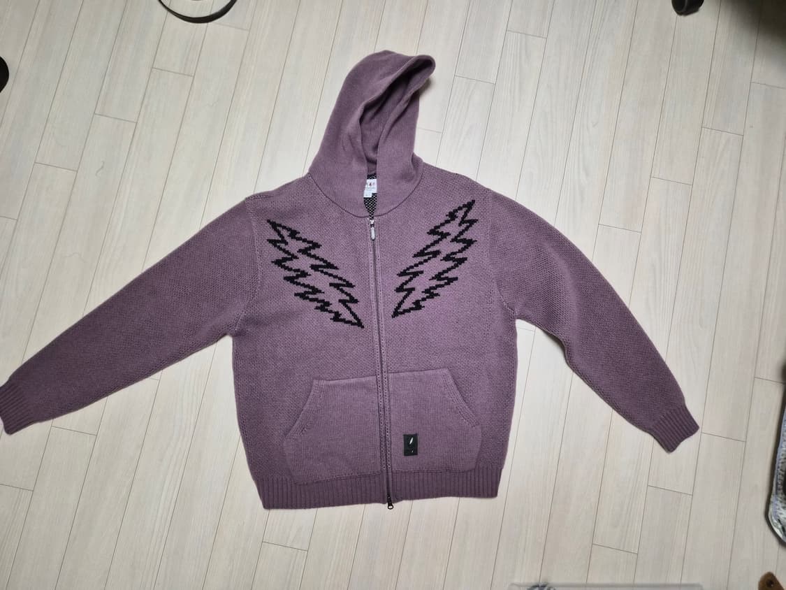 디스이즈네버댓x그레이트풀데드 니트 후드 플럼 M 상품이미지3