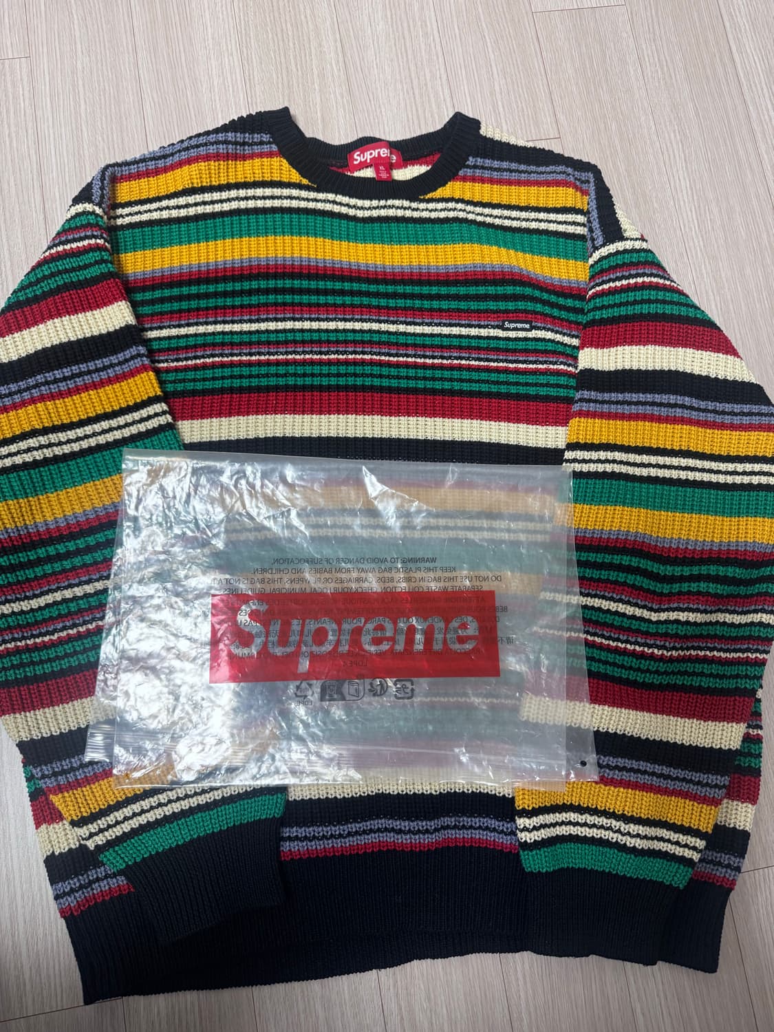 슈프림 스몰 박스로고 니트 XL 상품이미지1