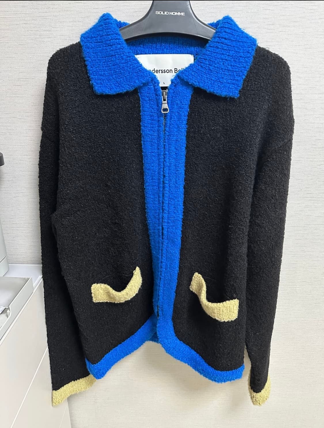 앤더슨벨 카라 니트 집업 상품이미지1