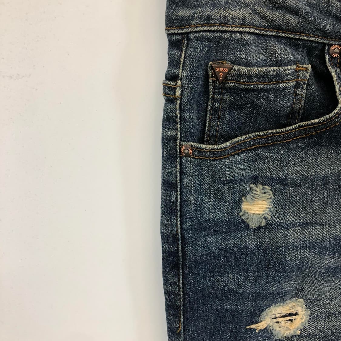 게스 프리미엄 스틸로고 데님진 29 인치 상품이미지2