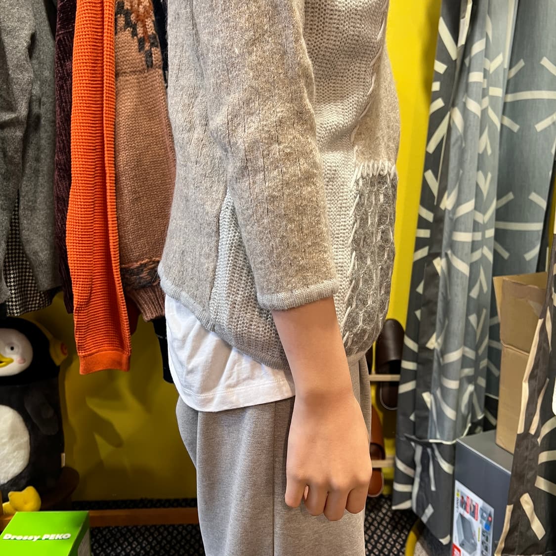 [Japanese Vintage] 7부 언발란스 터틀넥니트 상품이미지5