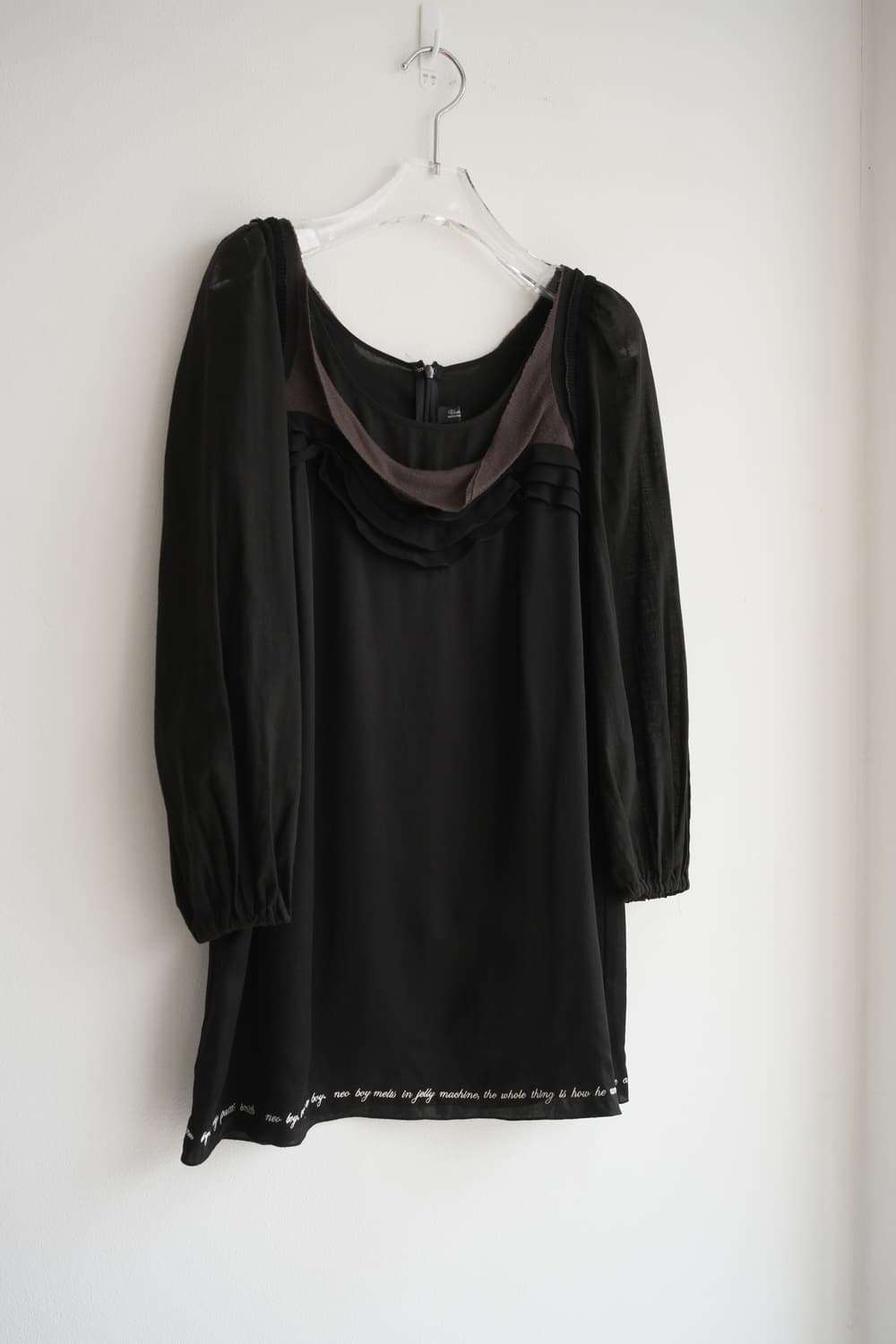 Lettering silk dress 상품이미지7