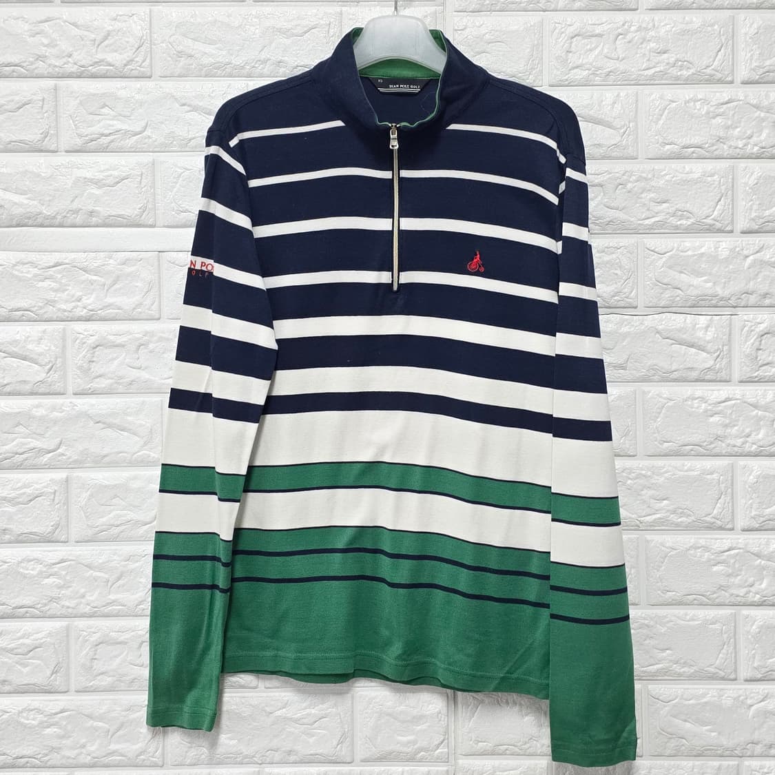 택포_ 빈폴 골프 스트라이프 하프넥 티셔츠 95 상품이미지1