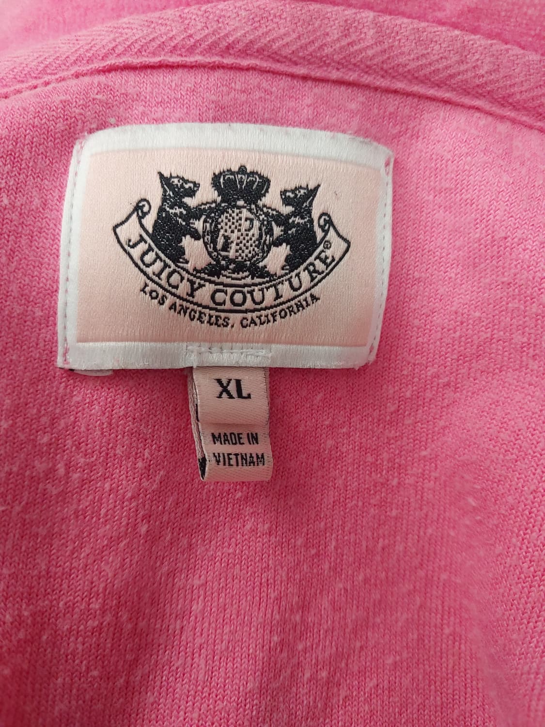 쥬시꾸뛰르 핑크 벨벳 후드 집업 y2k 상품이미지5