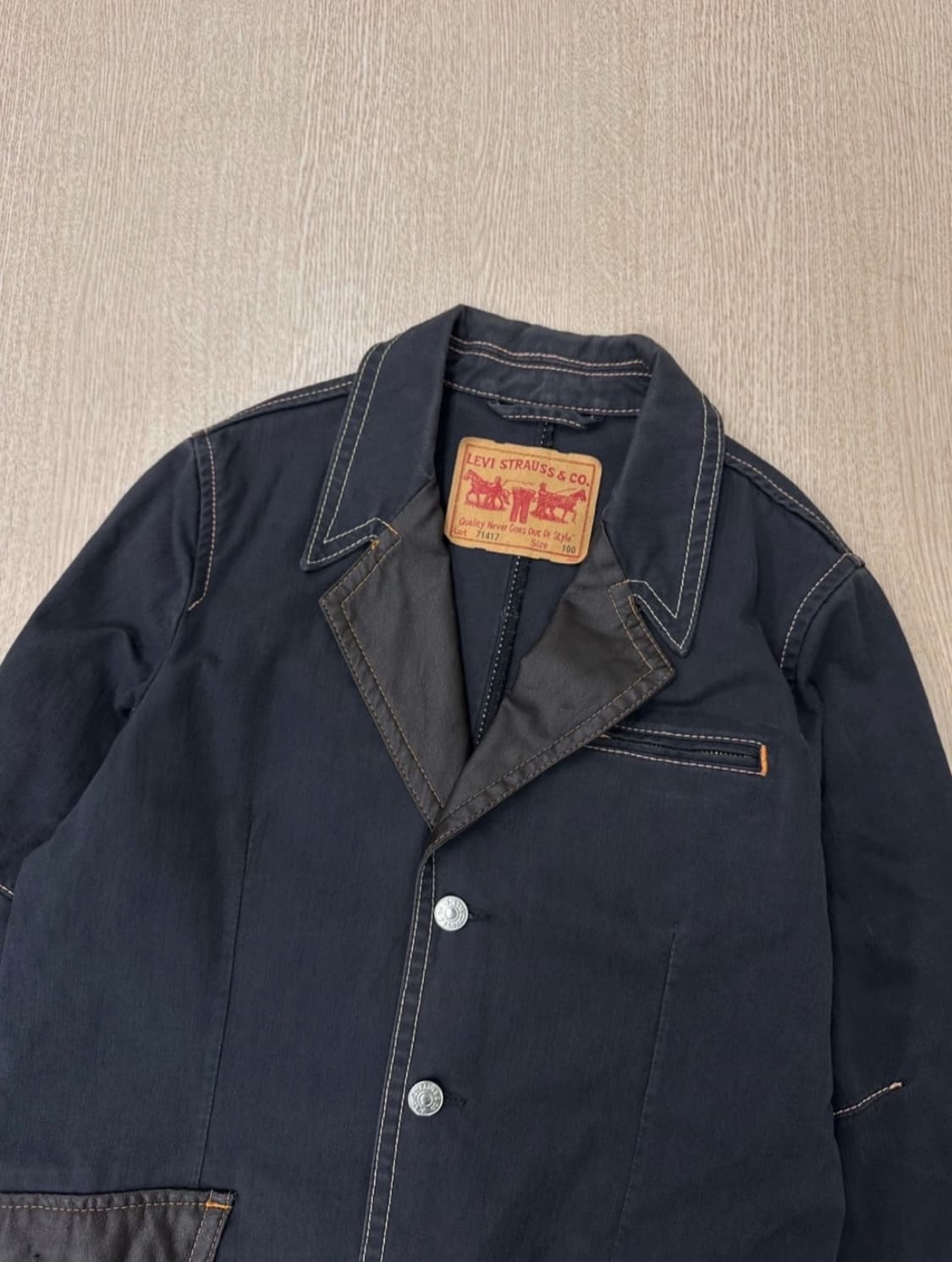 00년대 리바이스 자켓 네이비 상품이미지2
