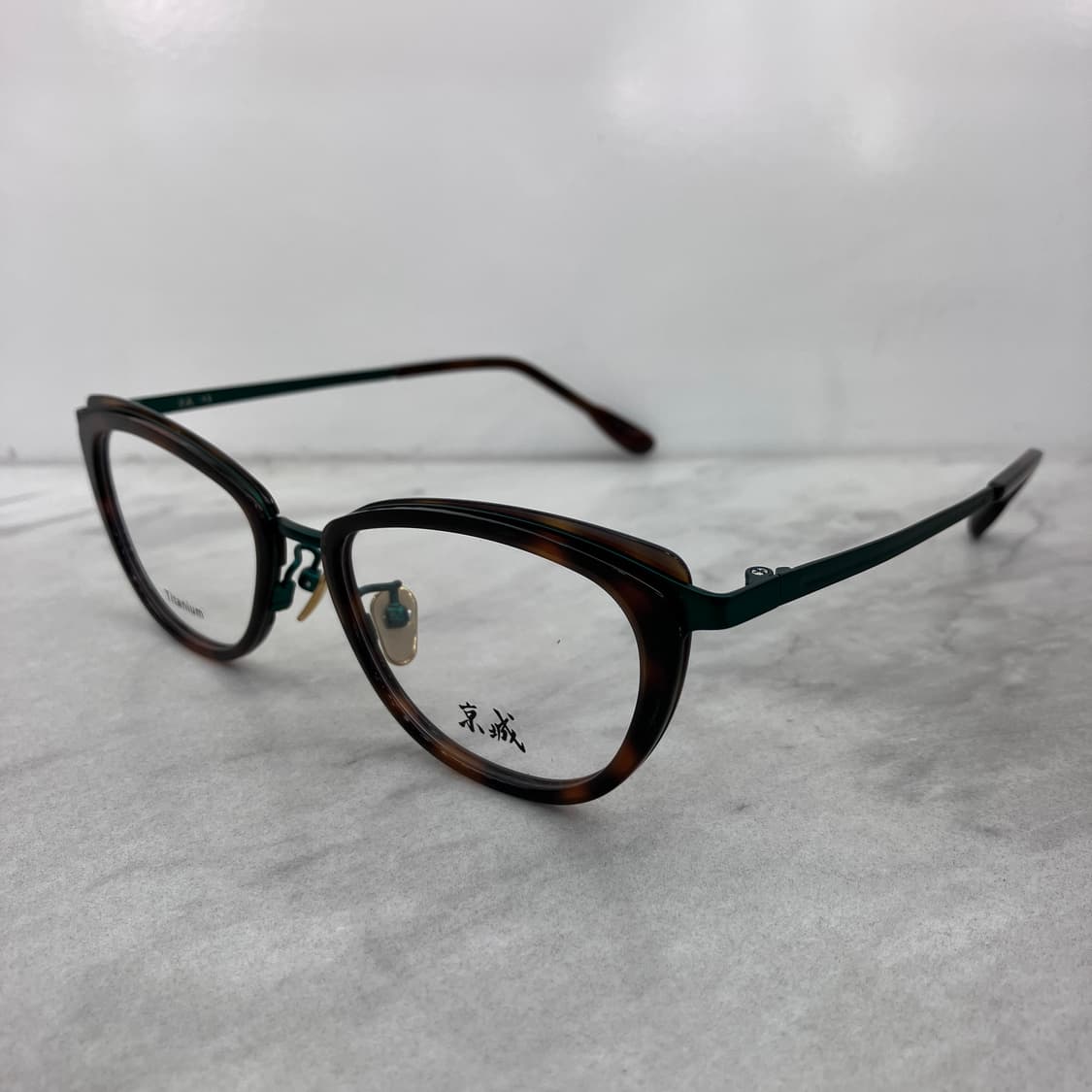 C27 경성 京城 오늘 그린 레오파드 솔텍스 캣아이 메탈 안경 상품이미지7