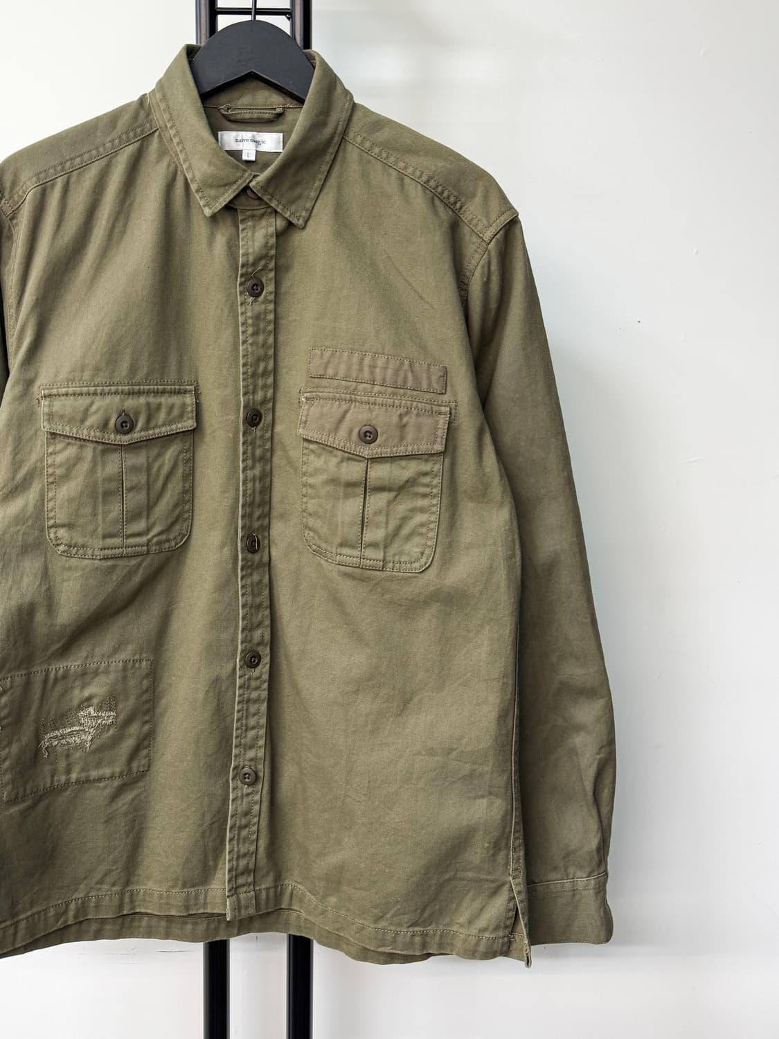 네이브 매직 투포켓 밀리터리 셔츠 상품이미지2