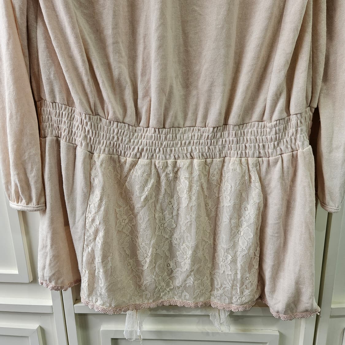 엑시즈팜 레이스 드레이프 롱 가디건 상품이미지9