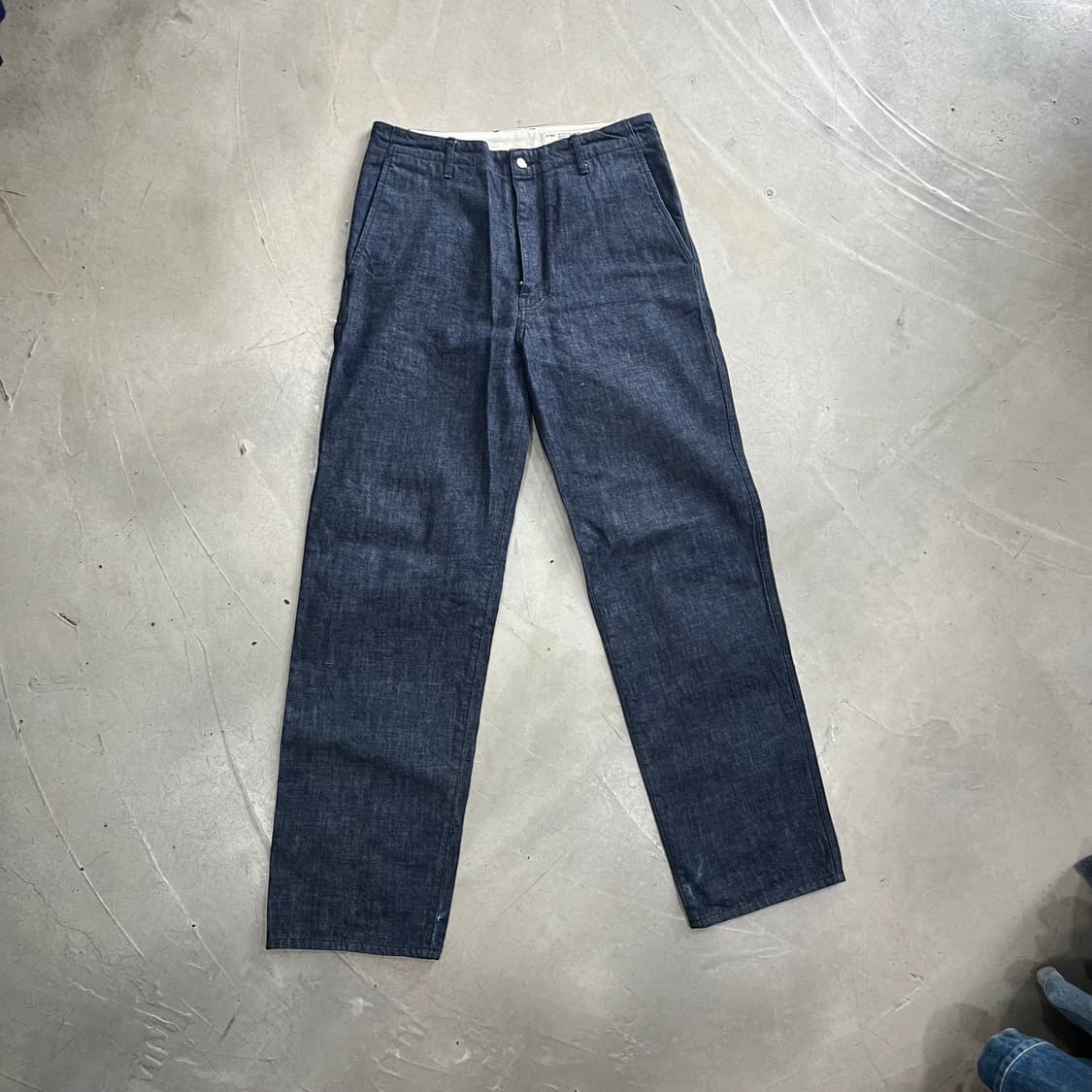 [size 2] 포터리 원워시드 와이드 데님 블루 상품이미지1