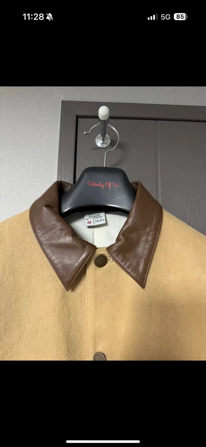 (급처)STU 레더카라 워크자켓 (m) 상품이미지4