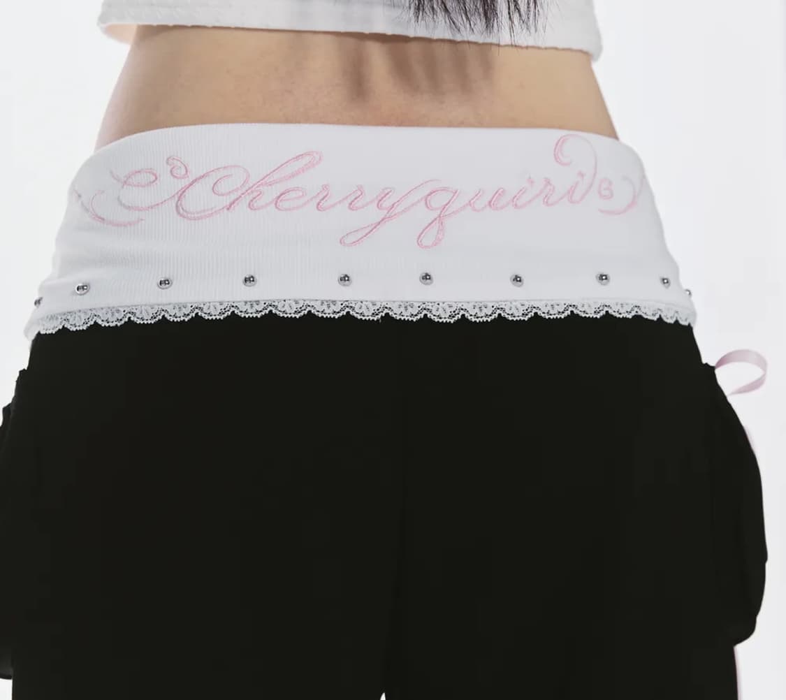 유일매물) 체리퀴리 lettering layered boot cut 상품이미지2