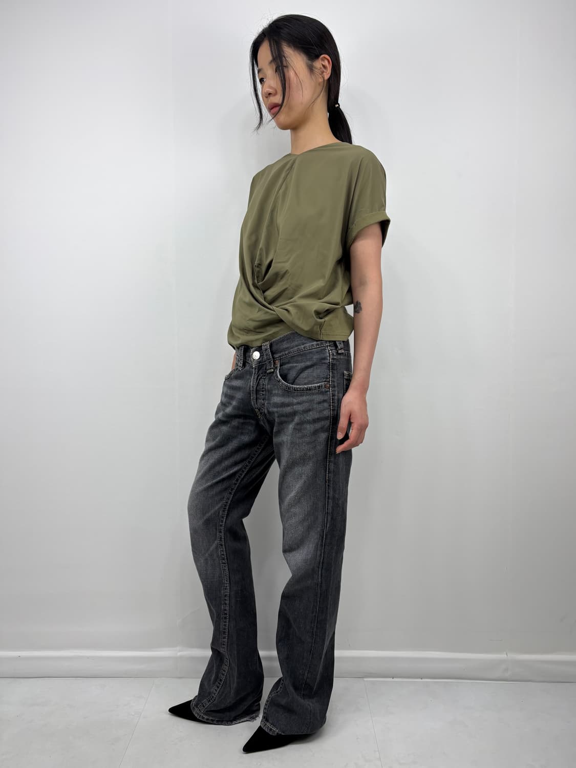 LEVIS 907 WASHED BLACK 상품이미지3