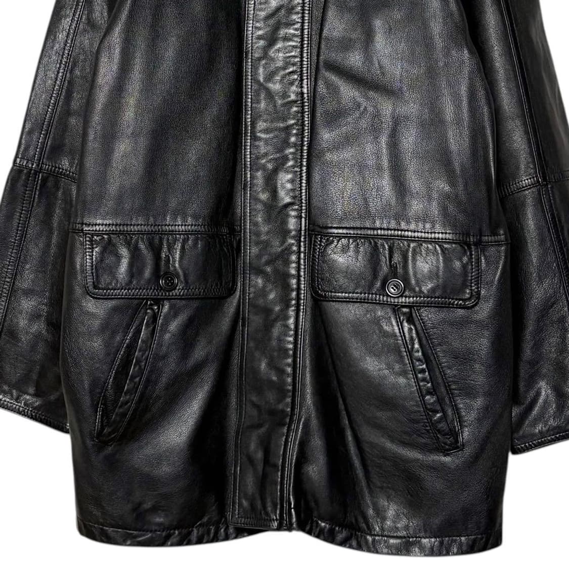 빈티지 레더 코트 상품이미지4