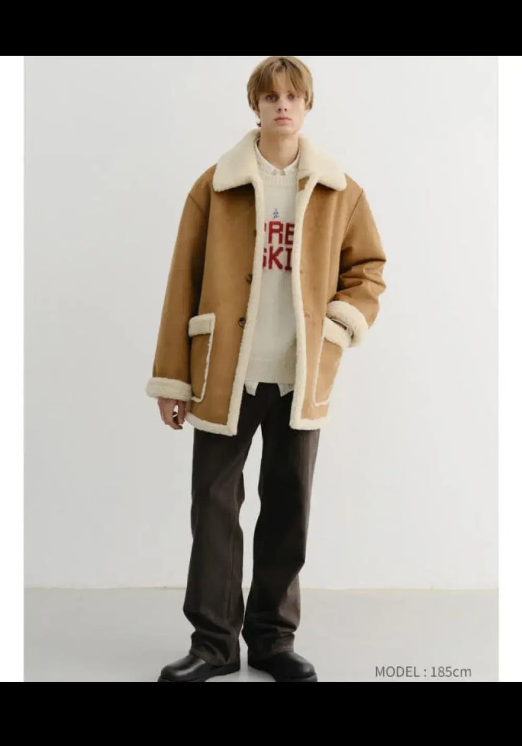 중고)던스트 시어링 양면 무스탕 리버시블 xl 판매 상품이미지1