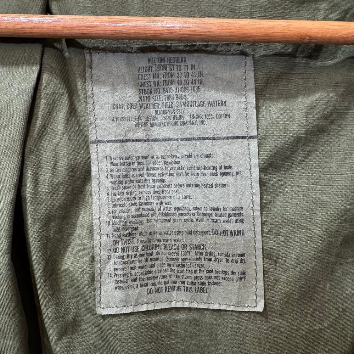 US army M65 필드 자켓 (M)   상품이미지8
