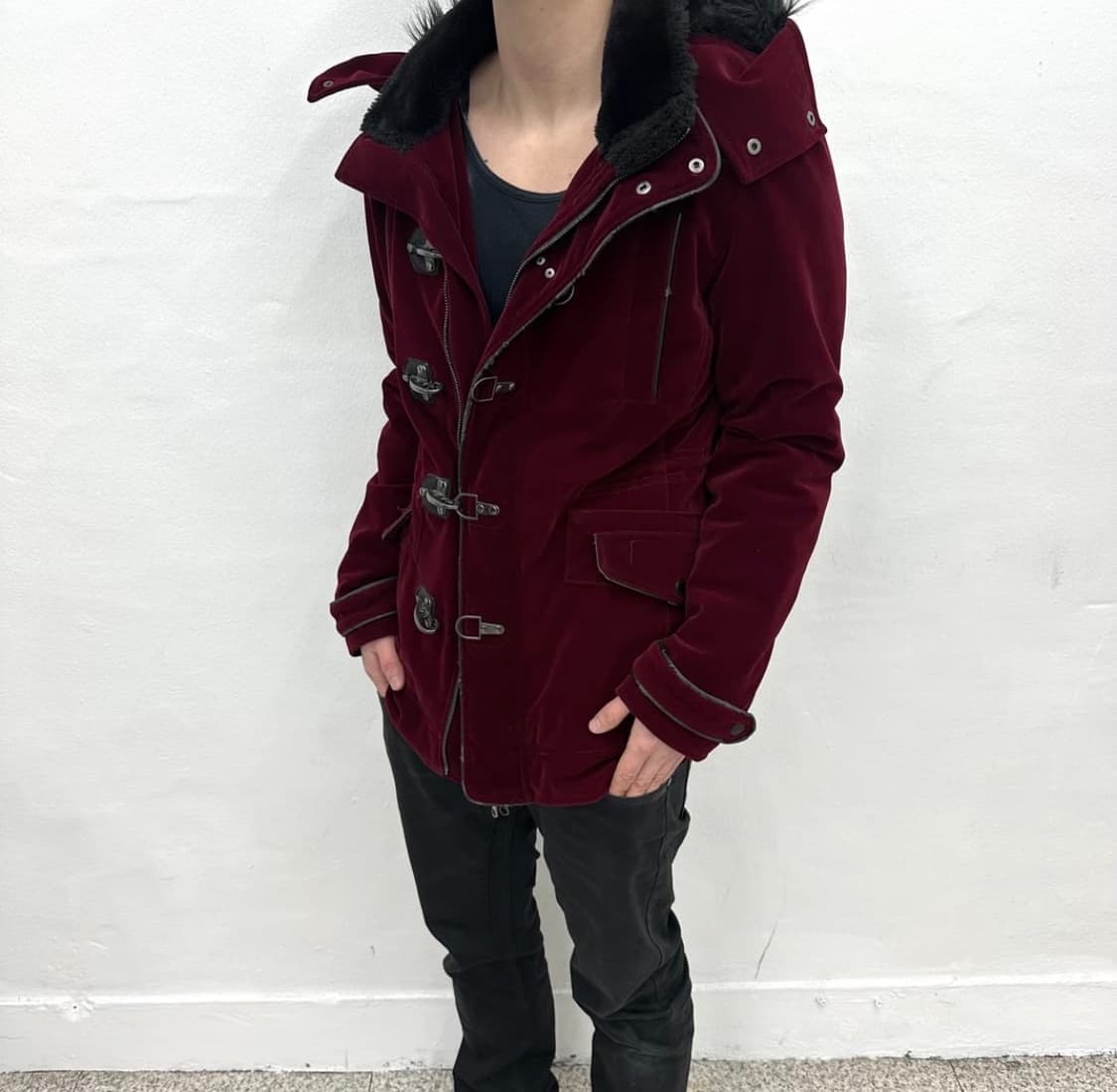 Semantic design velvet fur jacket 상품이미지2