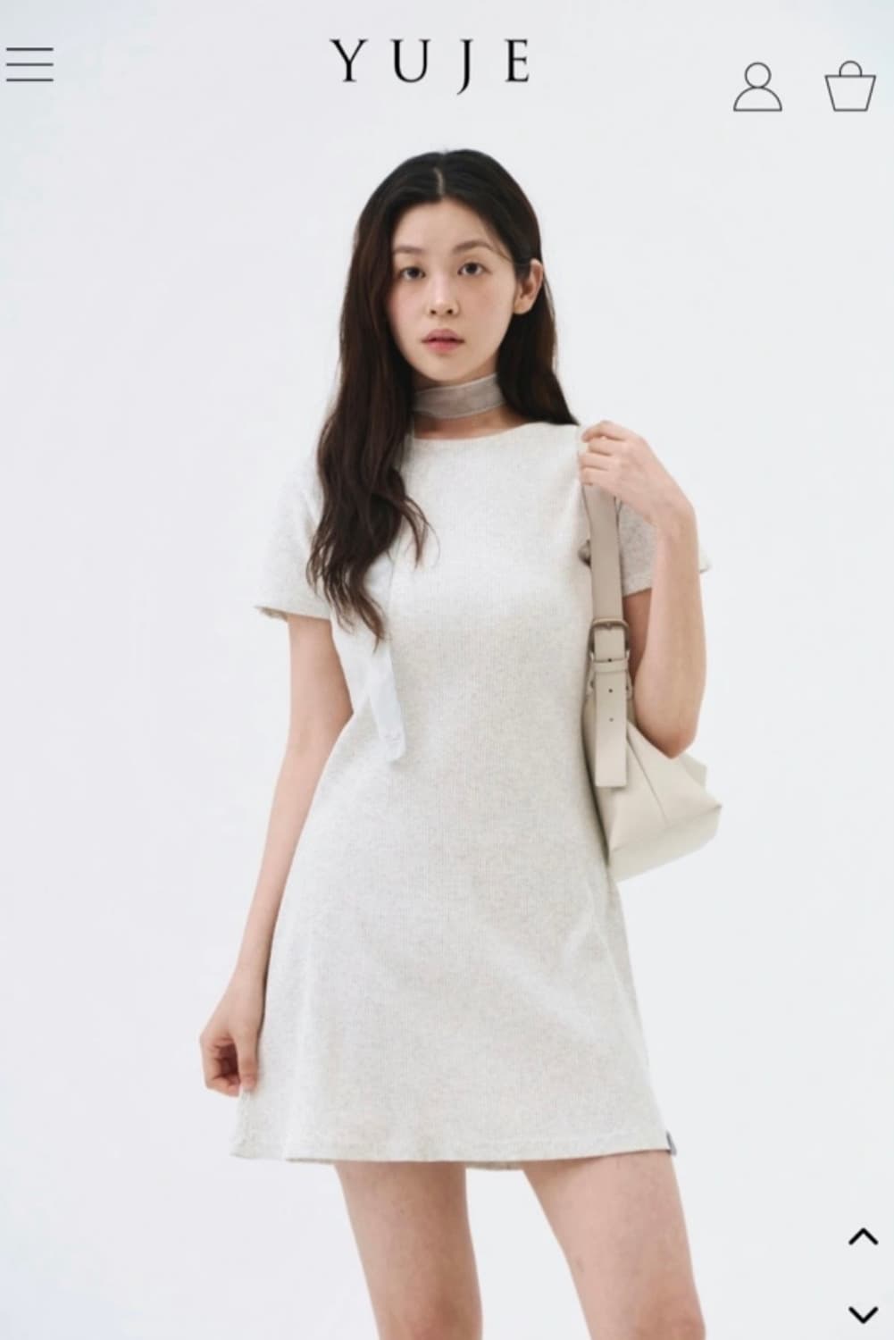 (새상품) 유제 yuje 립 원피스 RIB ONEPIECE - 오트 M 상품이미지1