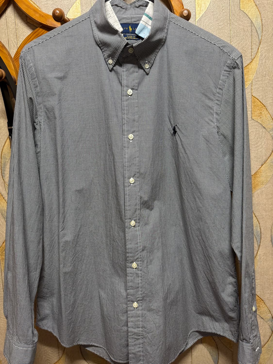 폴로 깅엄 체크 셔츠 L 상품이미지1
