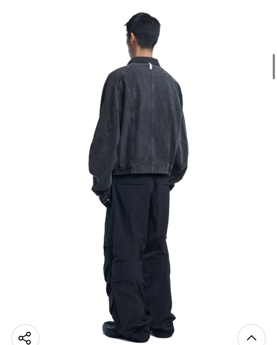 노매뉴얼 D.W DENIM JACKET - WASHED BLACK 상품이미지4