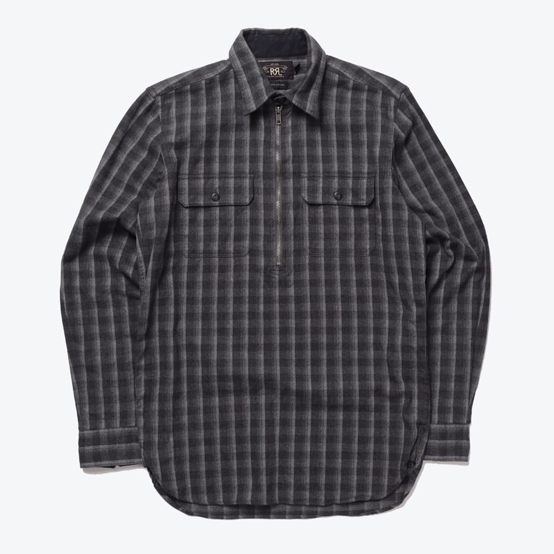 RRL 하프집업 체크 셔츠    상품이미지1