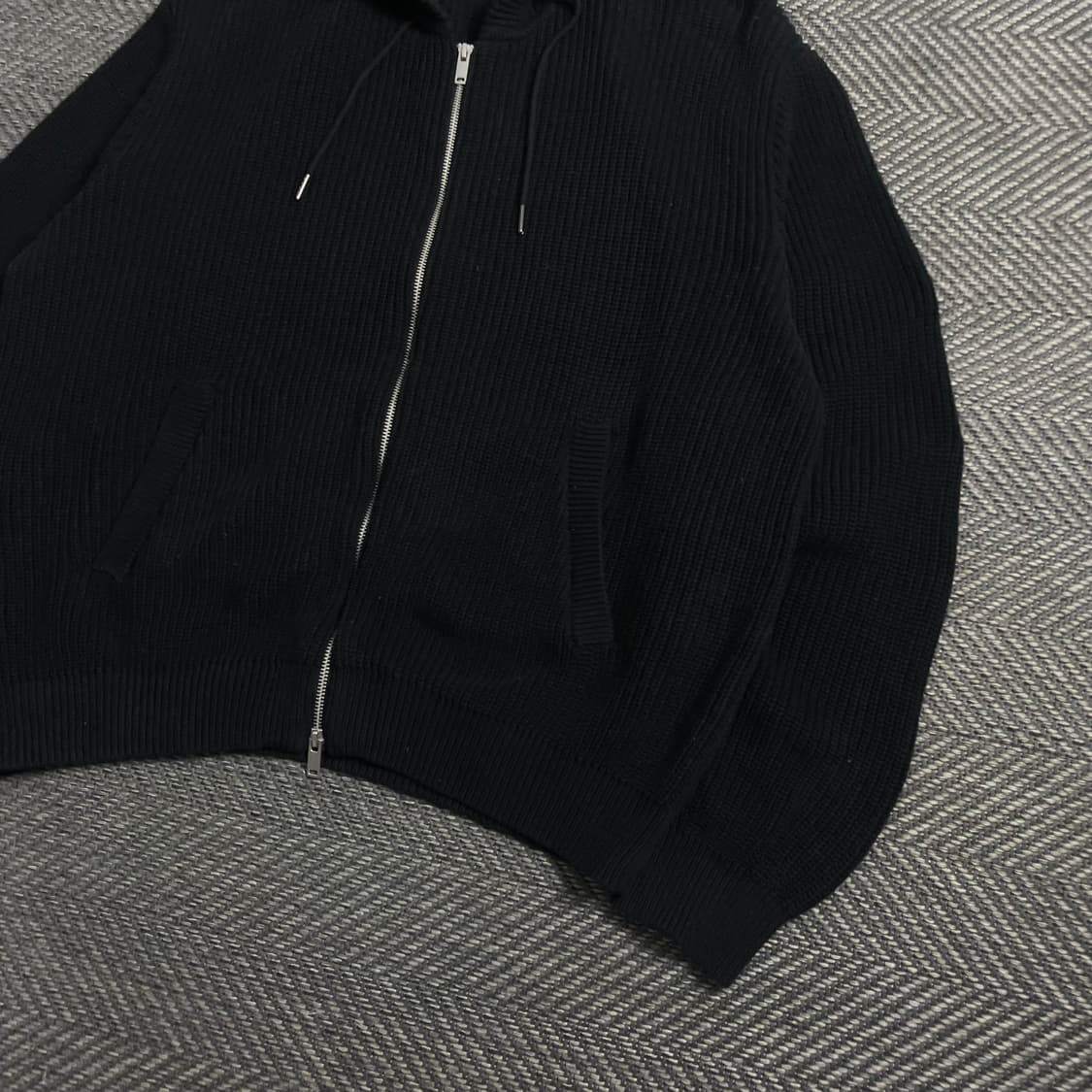 빈티지 아카이브 투웨이 골지 니트 후드집업y 5037 상품이미지3