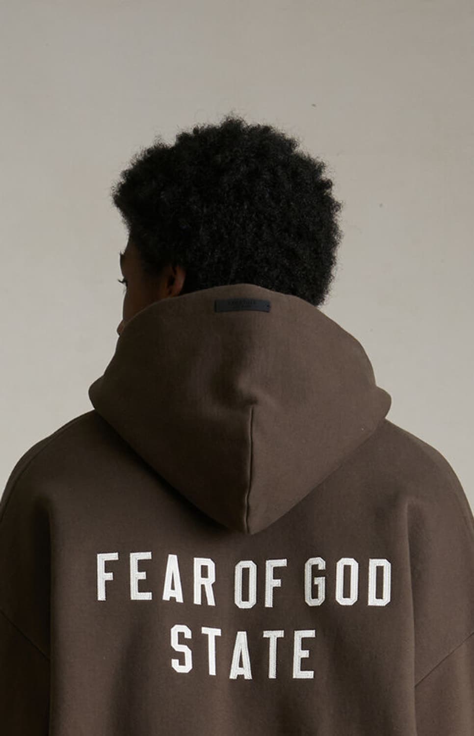 (M) 피어오브갓 에센셜 헤비 플리스 후드 집업 브라운 상품이미지5